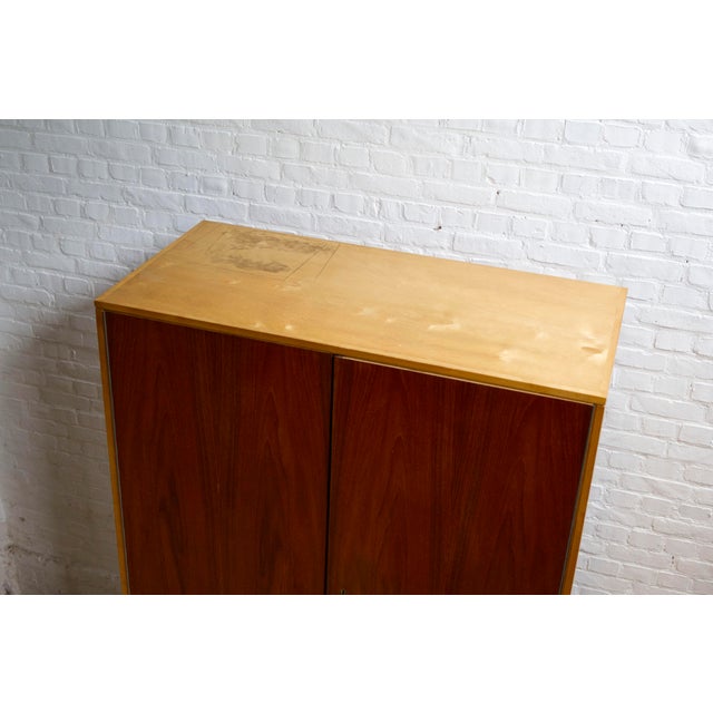 KB33 Wardrobe in Teak and Beech by Cees Braakman for Pastoe, 1950s For Sale - Image 12 of 18