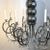 Late 20th Century Large Mid-Century Chrome and Crystal Eight Light Chandelier For Sale - Image 12 of 13