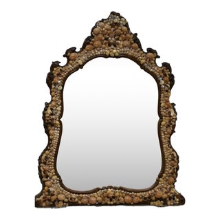 1970s Shell Wall Mirror For Sale