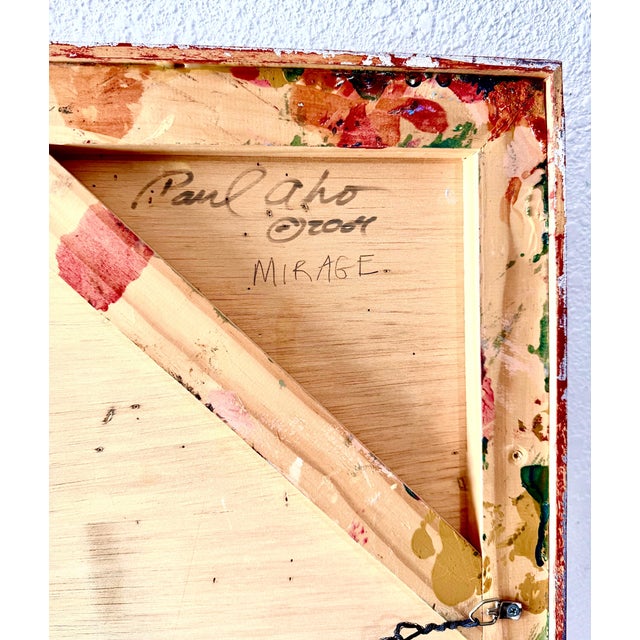 Plastic Paul Aho, Large Modernist Painting Contemporary Abstract Art Paul Aho, Palm Beach, Florida, 2004 For Sale - Image 7 of 16