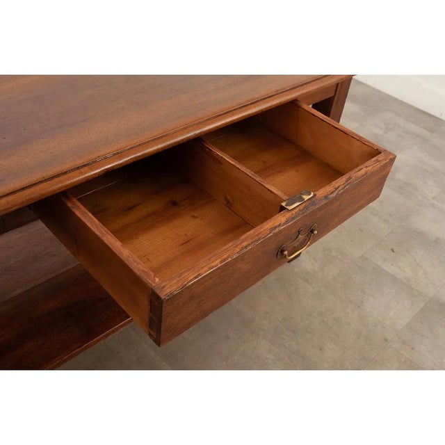 French 19th Century Walnut and Oak Work Table For Sale - Image 4 of 12