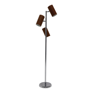 George Nelson Holzzylinder Floor Lamp, Rare