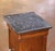 19th Century French Louis Philippe Burl Walnut Marble-Top Bedside Cabinet For Sale - Image 4 of 9
