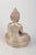 19th Century Seated Buddha Figure in Silver-Plated Metal, Asia For Sale - Image 3 of 5