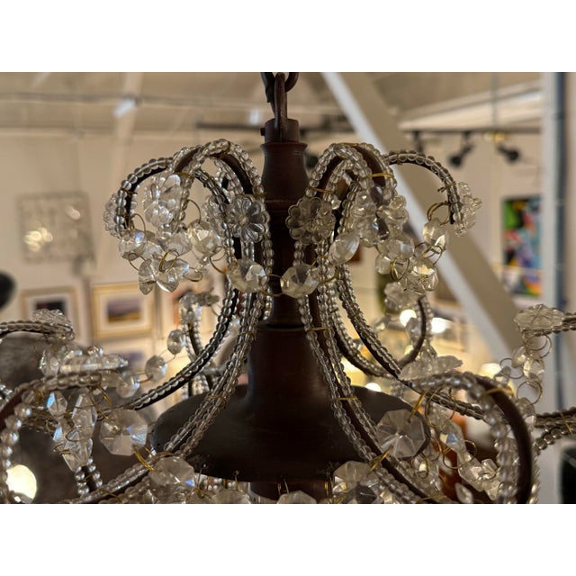Safavieh Luna Single Light Crystal Chandelier For Sale In San Francisco - Image 6 of 12