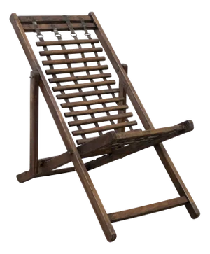 Colonial Deck Chair in Teak and Iron, 1960s