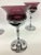 1950s Art Deco Amethyst Chrome Toasting Cups - Set of 3 For Sale - Image 4 of 12