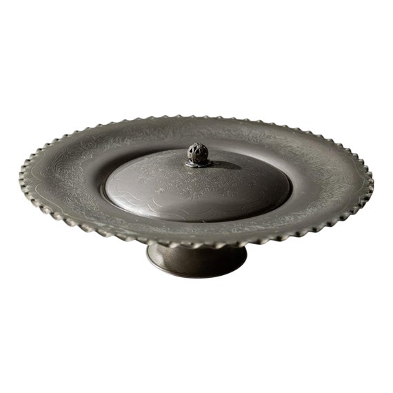 Vintage Silver Plated Lidded Bowl, 1960s For Sale