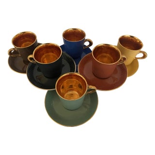 Figgjo Flint Mid Century Espresso Set From Norway- 12 Pieces, For Sale