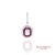 Platinum 950 Dangling Natural Ruby and Diamond Earring- Set of 2 For Sale In New York - Image 6 of 9