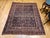 19th Century Persian Afshar Tribal Rug, Handwoven Wool, All-Over Geometric Pattern, Navy & Blue, 5x6 For Sale - Image 4 of 18