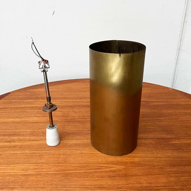 Mid-Century Modern Brass Tube Pendant Lamp, 1960s For Sale - Image 17 of 18