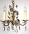 Brass Lead Crystal Ernst Palm Chandelier For Sale - Image 16 of 17