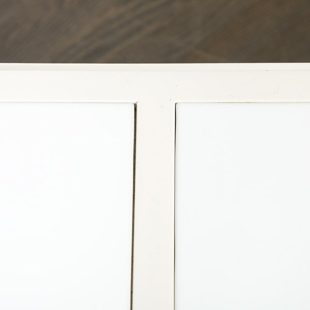 Mid-Century Cream Lacquer W/ Black Lacquer Supports Sideboard by Tommi Parzinger For Sale - Image 14 of 18