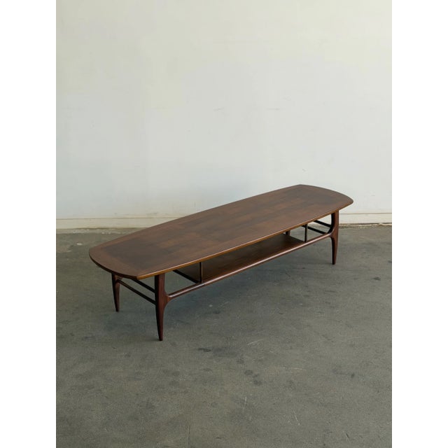 1950s Sculptural Coffee Table in Walnut For Sale - Image 15 of 15