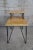 2 Mid Century Modern Tiered Hairpin Leg Pine Slab End Tables For Sale - Image 6 of 12