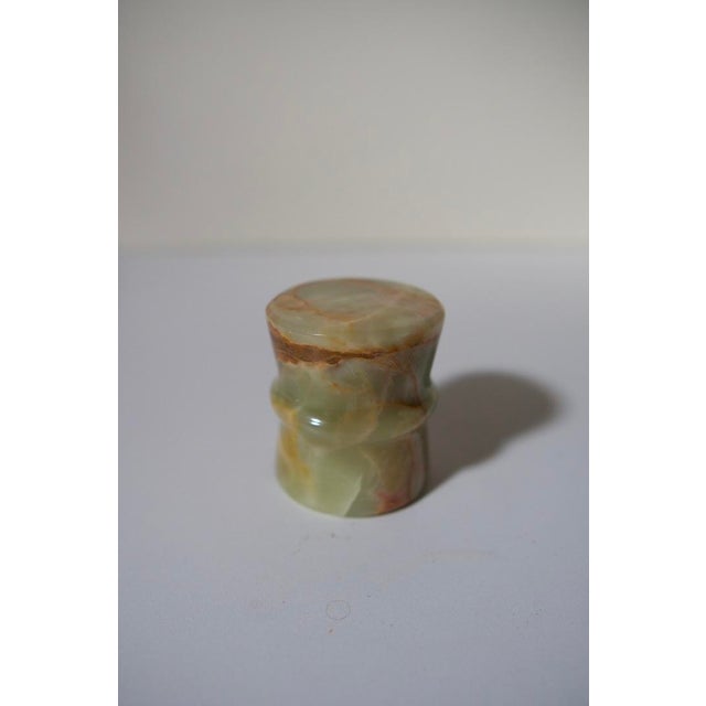 Italian Green Onyx Table Lighter, 1970s For Sale - Image 4 of 6