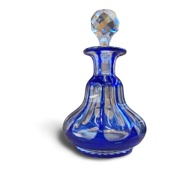 Bohemian Crystal Bottle from Baccarat, 1870, in Flawless conditions. Designed before 1890 This piece is designed in the...