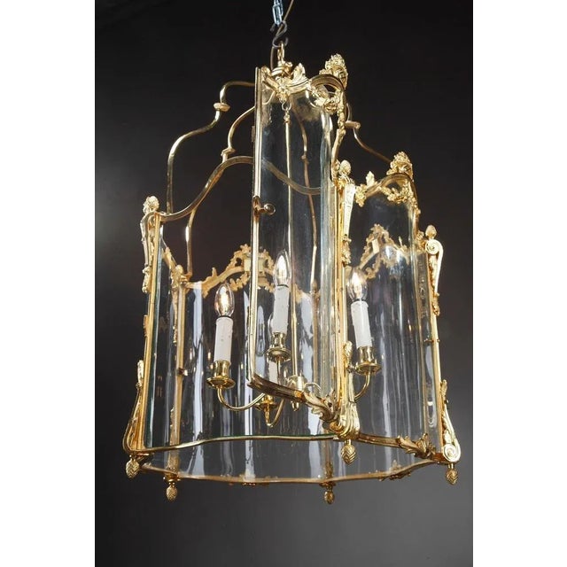 Large Entrance Hall Lantern, Château Léoube, Bormes For Sale - Image 16 of 18