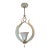 Vintage Murano Glass and Brass Pendant For Sale