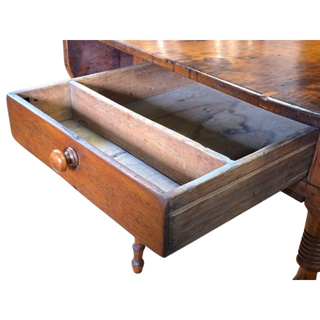 Mid 20th Century French Provincial Louis Philippe Period Fruitwood Drop-Leaf Table For Sale - Image 13 of 16