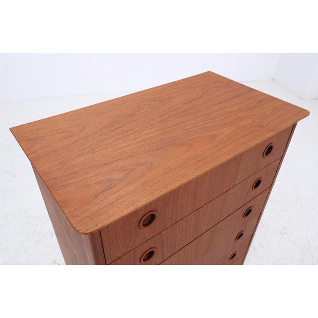 Mid-Century Danish Teak Chest of Drawers, 1960s-1970s For Sale - Image 6 of 11