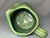 Antique Glazed Stoneware Face Creamer: Green Ceramic Girl For Sale - Image 6 of 10
