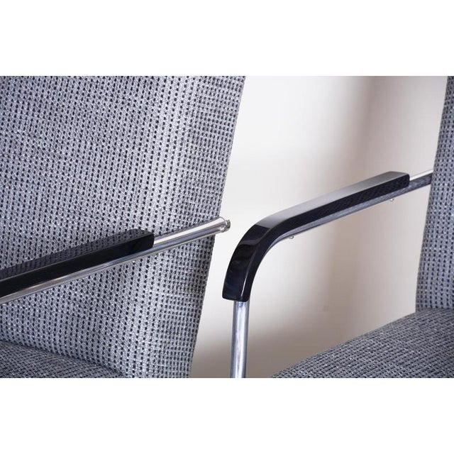 Grey Tubular Lounge Chairs by Anton Lorenz, 1930s, Set of 2 For Sale - Image 6 of 9