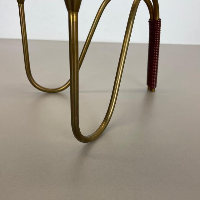 Gold Sculptural Brass Candleholder Object attributed to Günter Kupetz for WMF, Germany, 1950s For Sale - Image 8 of 18
