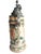 Victorian Antique Ceramic German Beer Stein Jakob Goldschmidt 1807 Hand-Painted With Pewter Lid For Sale - Image 3 of 17