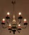 2000 - 2009 Antique Metal 6-Arm Chandelier For Sale - Image 5 of 6