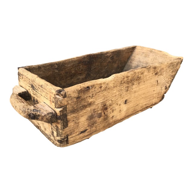 Reduced Late 19th Century Early Primitive Large Hand Hewn Grain, Rice, Feed Farm House Scoop With Single Handle For Sale