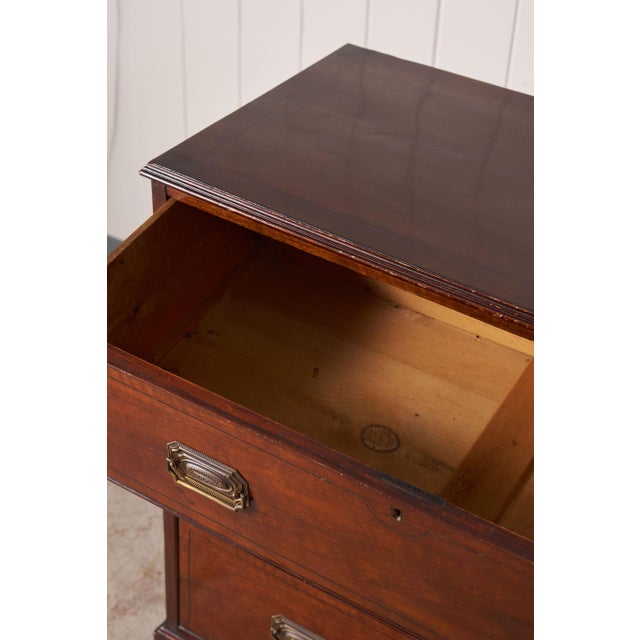 Brown 19th Century Mahogany Chest With Octagon Backplate Pulls For Sale - Image 8 of 11