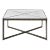 Contemporary Abstraction Marble Top Cocktail Table For Sale