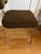 Metal 1970s Vintage Jonathan Adler Style Maxime Brown Upholstered Side Dining Chair For Sale - Image 7 of 12