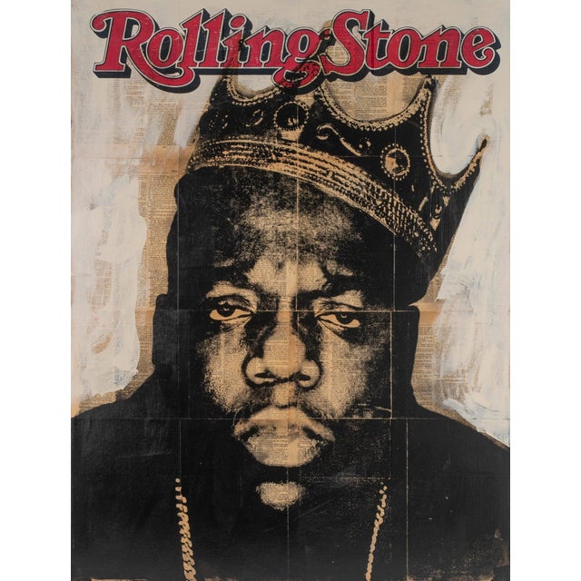 Biggie Pop Art Portrait Painting by Dane Shue For Sale