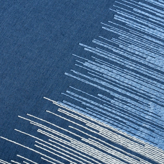 This pillow features Sunburst Stripe Embroidery with a knife edge finish. Bold and beautiful, this colorful, large scale...