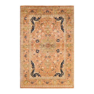 Mogul, One-of-a-Kind Hand-Knotted Area Rug - Brown, 6' 0" x 9' 3" For Sale