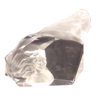 Frederick Hart "Destiny" Lucite 1999 Acrylic Sculpture Hand Signed For Sale