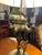 English Antique, Anglo, Indian Brass Table Lamp With String Shade. For Sale - Image 3 of 6