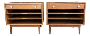 Pair of Mid Century Kipp Stewart for Drexel Declaration End Tables