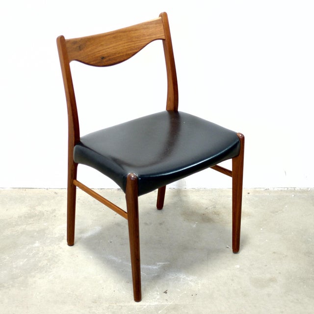 Glyngore Stolefabrik Glyngøre Stolefabrik Set of 4 Rosewood Model No. Gs60 Dining Chairs Designed by Arne Wahl Iversen For Sale - Image 4 of 14