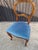 Louis Philippe Chairs in Walnut and Blue Velvet, 1950s, Set of 5 For Sale - Image 12 of 15