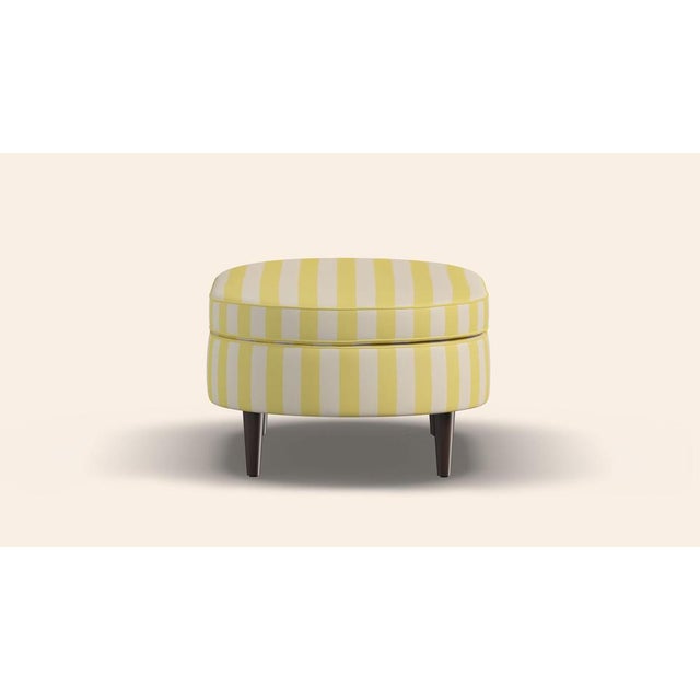 Citron Carlotta Ottoman by Ceraudo For Sale - Image 5 of 10