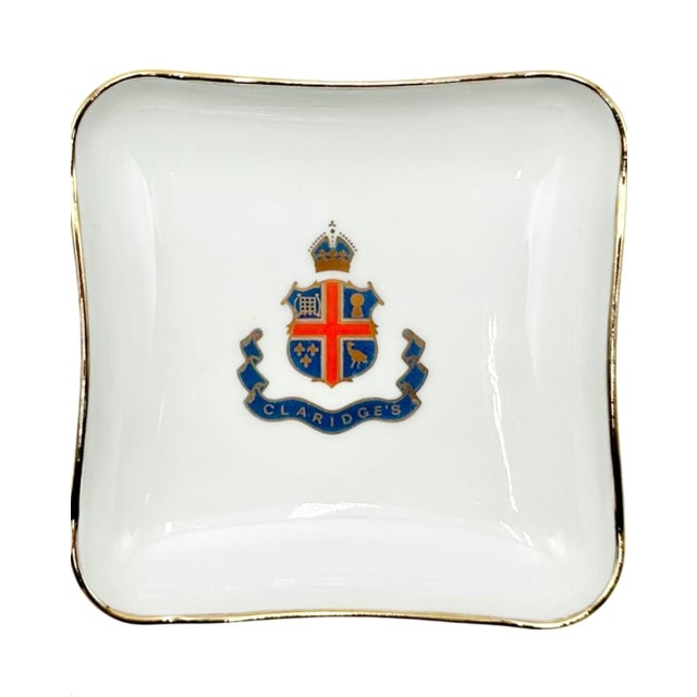 Vintage Claridge's Hotel Mayfair London Ashtray Catchall Dish For Sale - Image 4 of 7