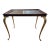 Late 20th Century Brandt Brass Leg End Side Coffee Table For Sale