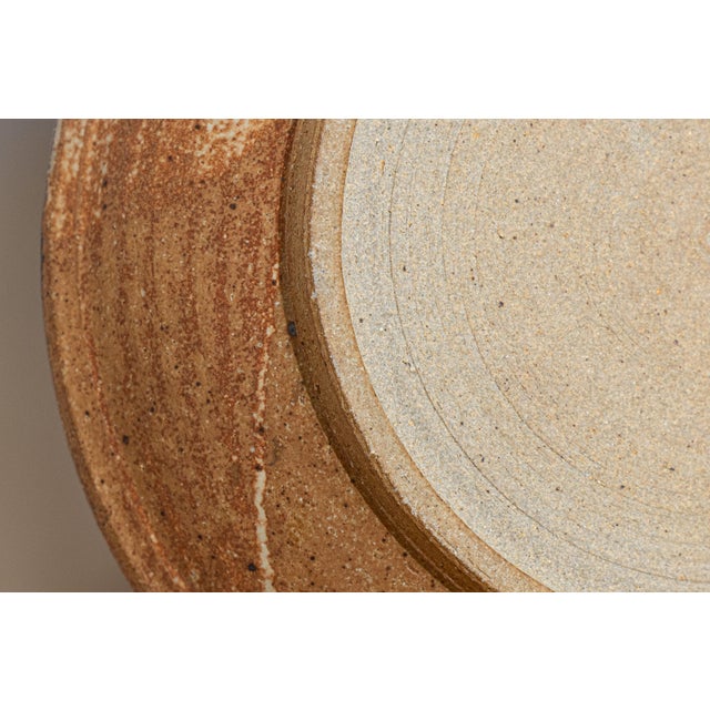 Vintage Large Signed Studio Pottery Centerpiece Bowl / Charger, Miller, 1979 For Sale In Sacramento - Image 6 of 8