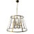 Thomas O’Brien for Visual Comfort Open-Frame Antique Brass 8-Light Chandelier For Sale