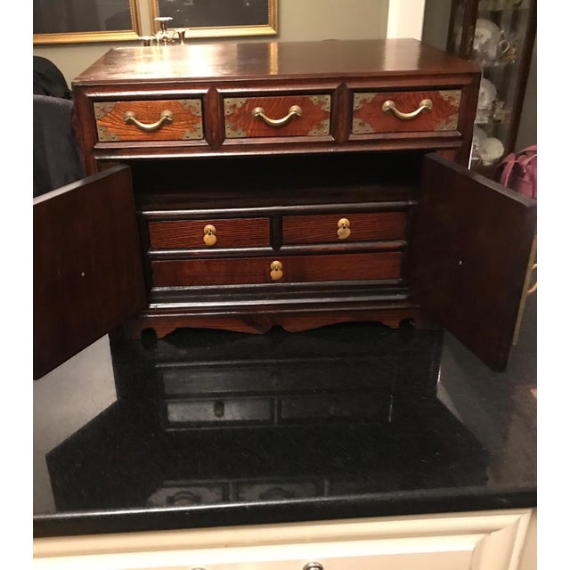 Mid 20th Century Korean Jewelry Chest Dresser Organizer For Sale - Image 4 of 10