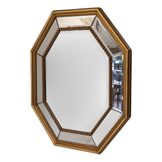 Octagonal Wall Mirror, 1870s For Sale